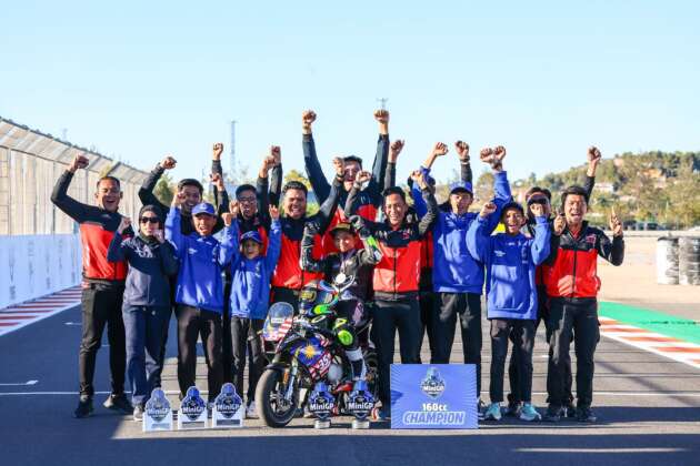 Qabil Irfan juara dunia FIM MiniGP 2023 kategori 160