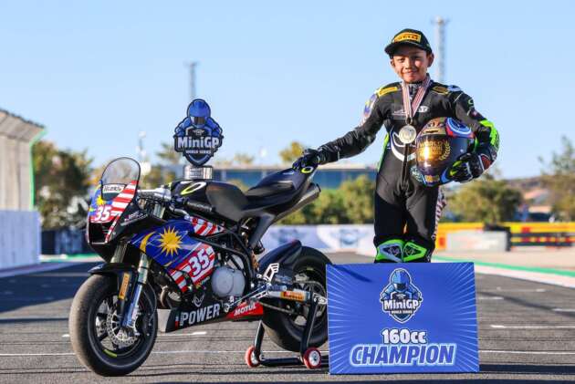 Qabil Irfan juara dunia FIM MiniGP 2023 kategori 160