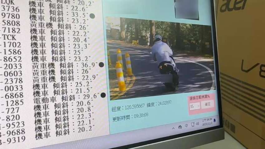 Taiwan bans leaning a motorcycle beyond 30 degrees 1692134
