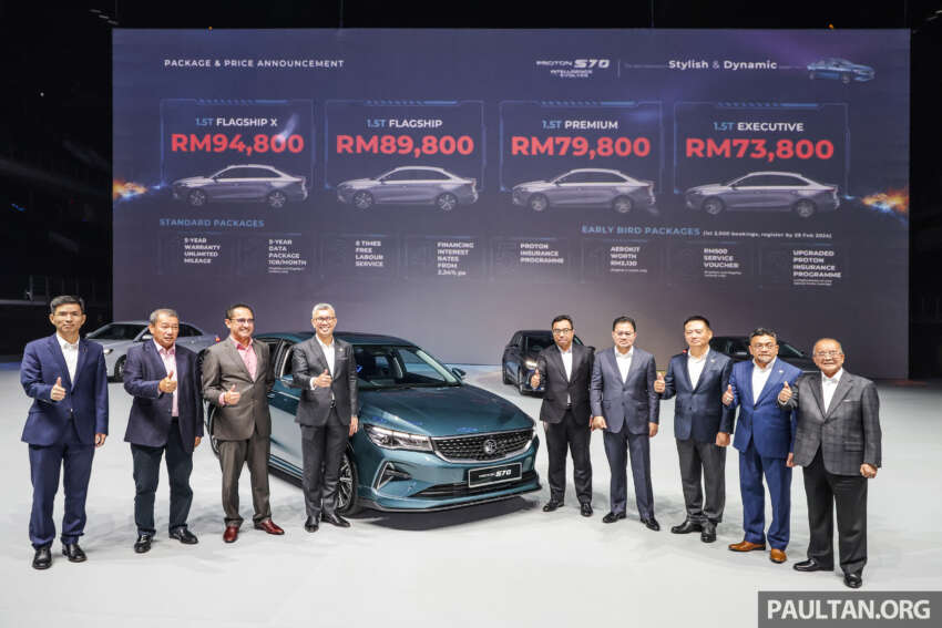 Proton S70 sedan launched – Executive, Premium, Flagship, X; 1.5T 7DCT; City/Vios rival RM74k to RM95k 1701131