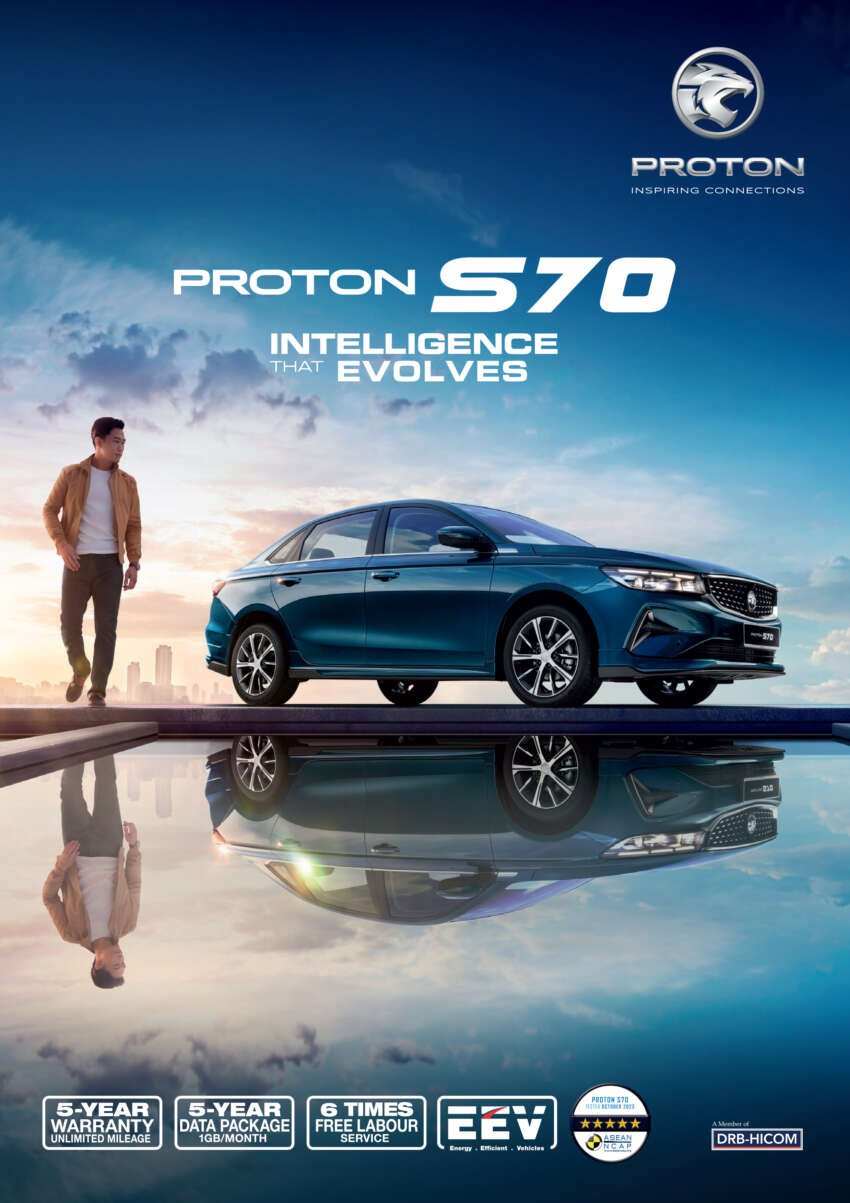Proton S70 2024 dilancar di Malaysia — empat varian; 1.5T 7DCT; bersaing harga Vios/City, RM74k-RM95k 1701147