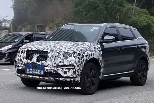 2024 Proton X70 facelift spied again – new grille with chrome pins, slimmer headlamps; launching soon?
