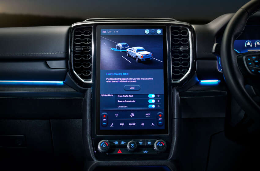 Ford Ranger Platinum 2023 di M’sia — dari RM184k; lampu LED Matrix, rak fleksibel, kluster digital 12.4-inci 1690330
