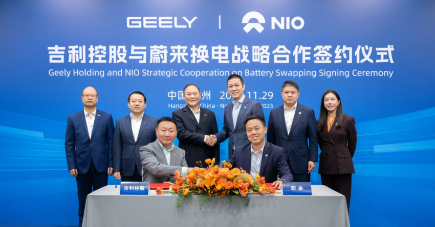 Geely teams up with Nio for battery swap technology 1701803