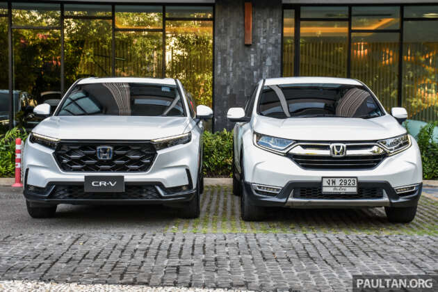 Honda CR-V 2024 vs 2017 – new sixth-gen is larger, sharper looking and more premium than old fifth-gen