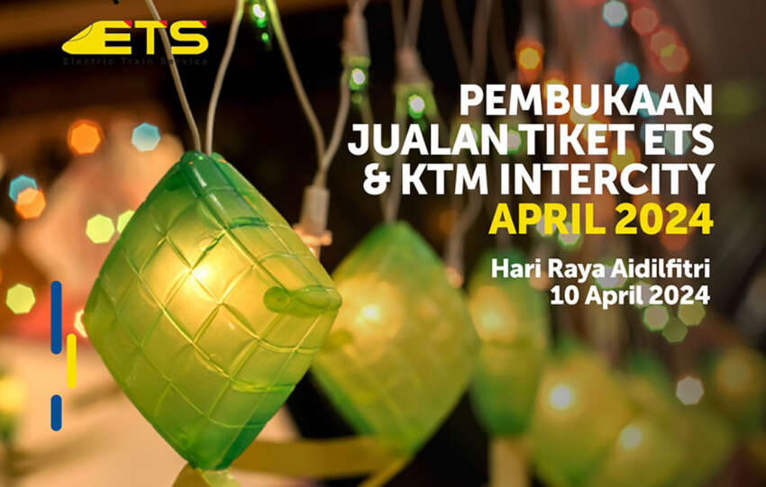 KTM ETS, Intercity tickets for April 2024 open for sale – buy early for Hari Raya Aidilfitri <em>balik kampung</em> travel 1688843