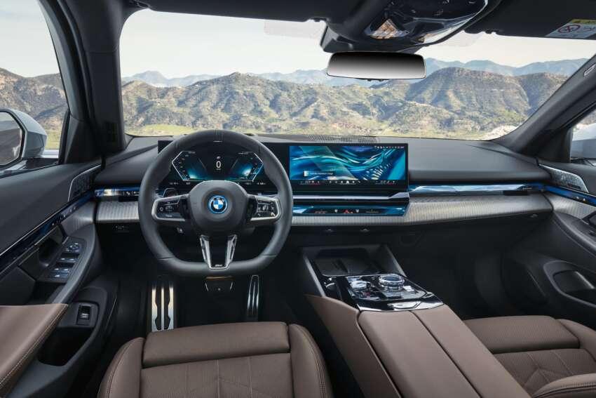 BMW i5 G60E 2024 dikesan di M’sia – eDrive40 M Sport dengan 340 PS, jarak EV 582 km dilancar di PACE 2023 1690886