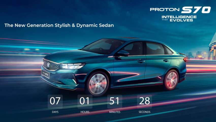 2024 Proton S70 sedan’s official launch date is Nov 28 1698744