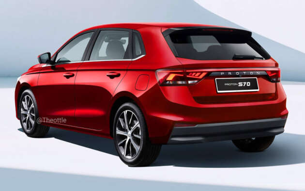 Proton S70 rendered as a hatchback by Theophilus Chin – a welcomed successor to the Suprima S?