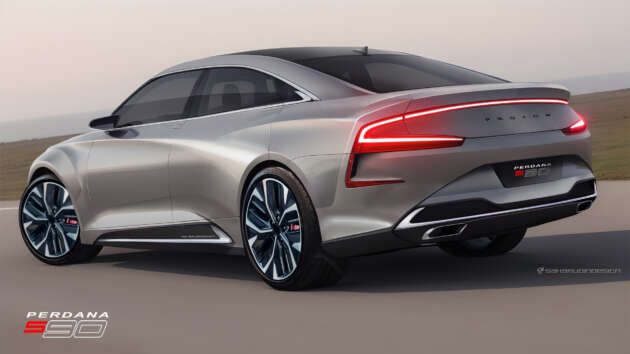 Proton S90 design proposal by Saharudin Design – next-gen Perdana imagined as radical four-door coupe