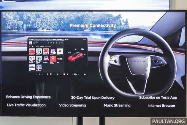 Tesla Premium Connectivity kini di M’sia — percuma 30-hari pertama, kemudian dicaj RM36 sebulan