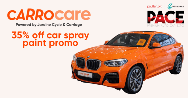 Full respray of your car from just RM1,950 at PACE 2023 this weekend with Carro Care Paint Centre