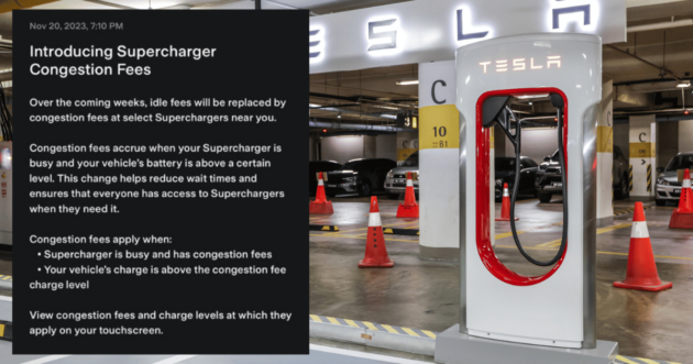 Tesla to introduce “congestion fee” for Superchargers – higher fees if you charge to full at a busy charger