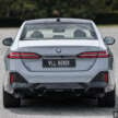 2024 BMW i5 eDrive40 Malaysian review – 582 km range; fr RM400k; is the first-ever 5 Series EV good?