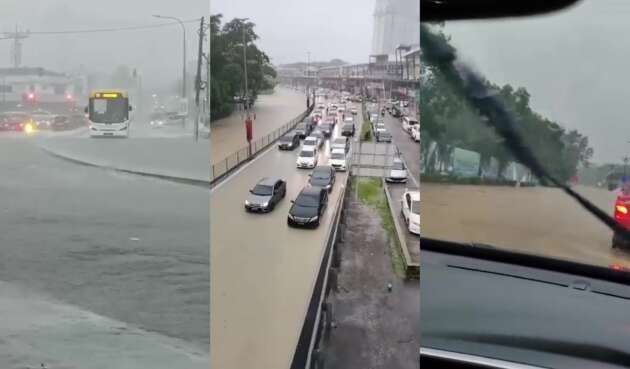 Several areas within Johor Bahru hit by flash floods