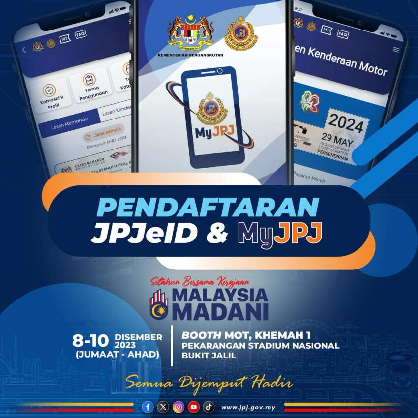 JPJ buka kaunter bergerak dalam acara Setahun Bersama Kerajaan Madani di Bukit Jalil, 8-10 Dis 1704335