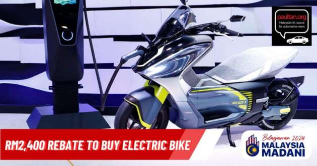 Electric Motorcycle Use Promotion Scheme – applications from Malaysians starts in December