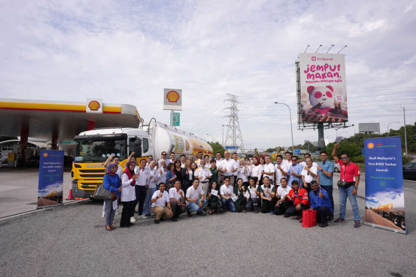 Shell Malaysia launches B100 biodiesel pilot test with Scania road tankers operated by Konsortium PD 1703048