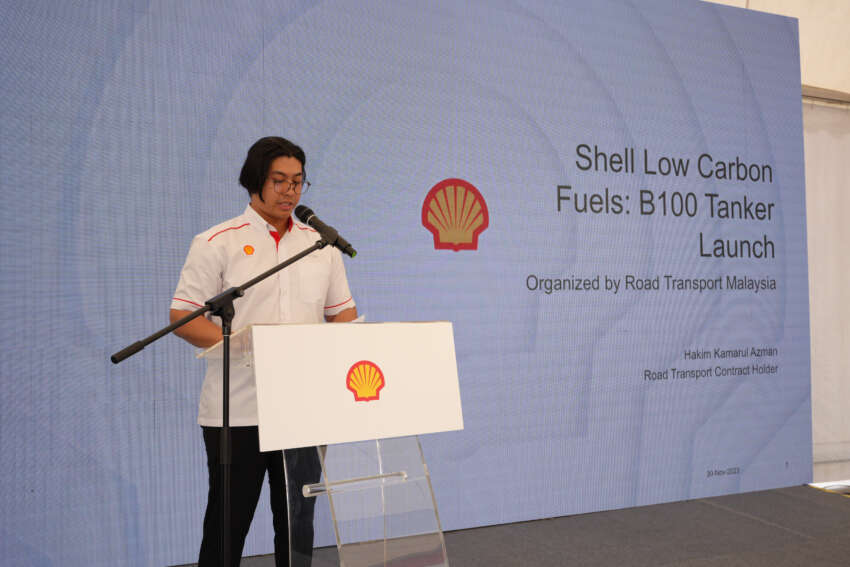 Shell Malaysia launches B100 biodiesel pilot test with Scania road tankers operated by Konsortium PD 1703052