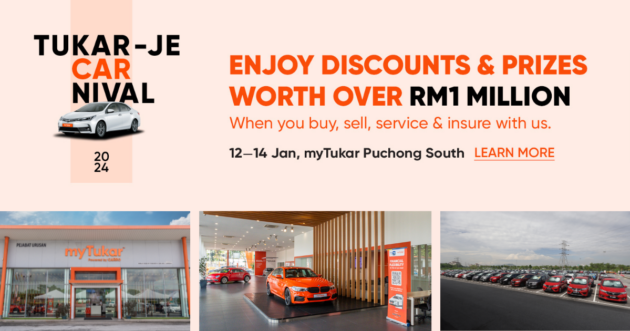 myTukar’s Tukar-Je CARnival at Puchong South this Jan 12-14, 2024 – up to RM8,888 in discounts on cars