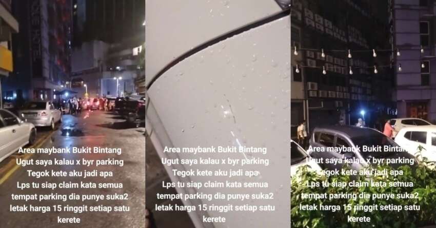 Driver refuses to pay RM15 to <em>jaga kereta</em> for public parking space in KL, comes back to a scratched car 1711284