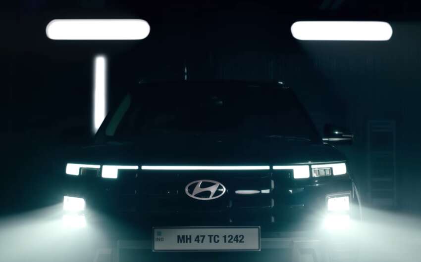 2024 Hyundai Creta facelift teased in India – B-SUV gets angular front/rear, full-width LEDs, new interior 1711911