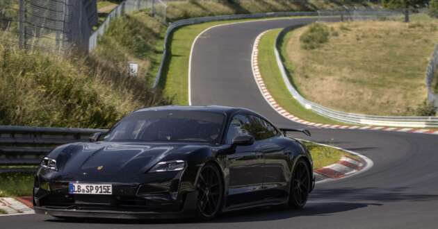 Porsche Taycan 2024 catat 7 minit 7.5s di Nürburgring, 17.7 saat lebih pantas dari Tesla Model S Plaid!