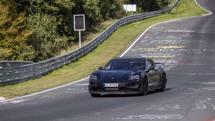 Porsche Taycan 2024 catat 7 minit 7.5s di Nürburgring, 17.7 saat lebih pantas dari Tesla Model S Plaid! 1712028