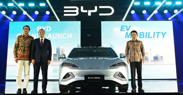 BYD Dolphin, Atto 3, Seal EVs introduced in Indonesia