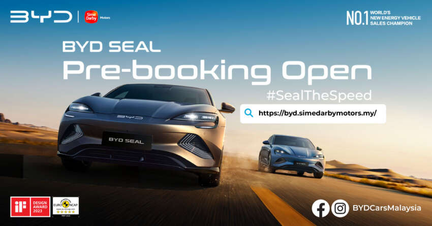 The highly anticipated BYD SEAL is now open for pre-booking in Malaysia – book online with RM1,000 1718249