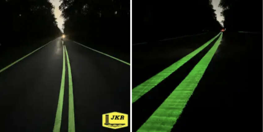 Projek garisan jalan ‘glow in the dark’ kini dilaksanakan di Jalan Bukit Kucing, Gelang Patah 1719929