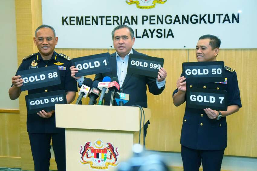 Transport ministry announces GOLD special plate series in conjunction with 50th Federal Territories Day 1722165