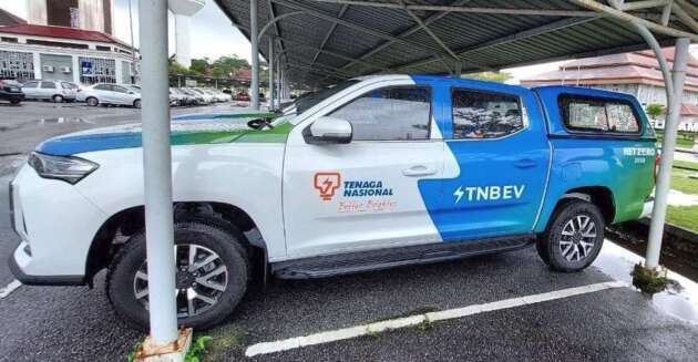 Maxus T90 EV – Tenaga Nasional begins using fully-electric pick-up, Malaysian market launch on the way