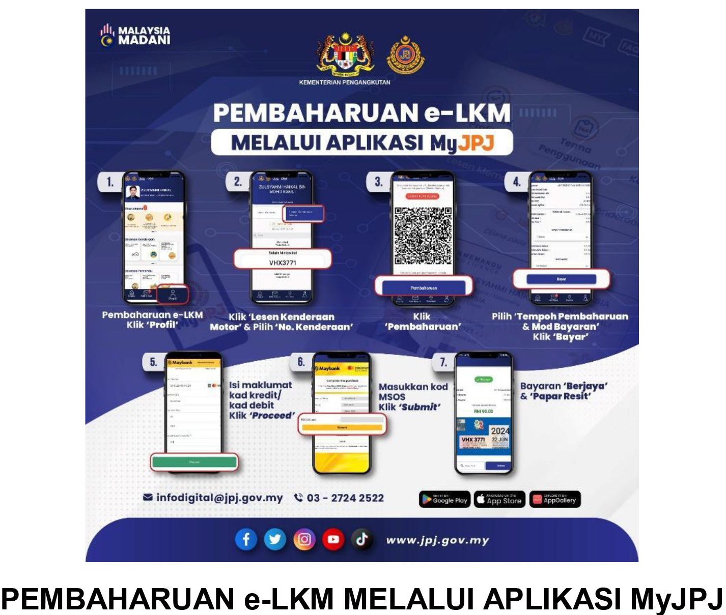 MyJPJ online road tax driving licence renewal process-1