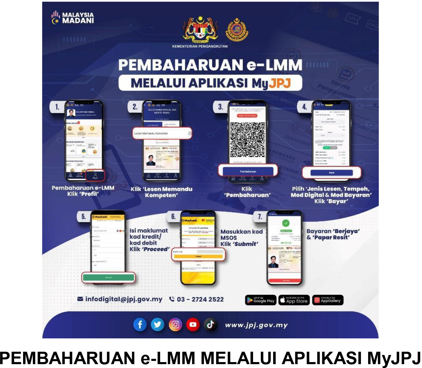 MyJPJ online road tax driving licence renewal process-2