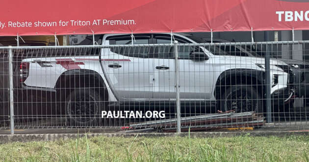 Mitsubishi Triton versi baru ditemui di Malaysia – tambahan panel badan, grafik khas, bakal dilancar?