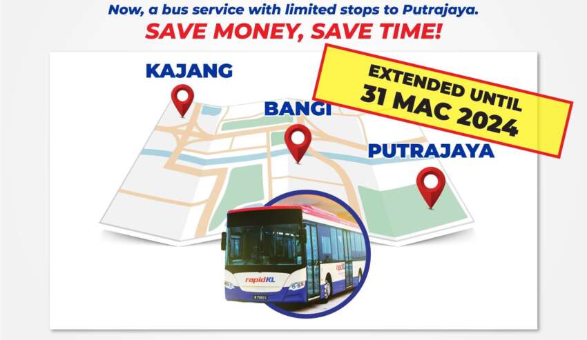 Rapid KL’s Kajang-Bangi-Putrajaya trial bus route 451 extended again, now till March 31 – limited stops, RM1 1712351