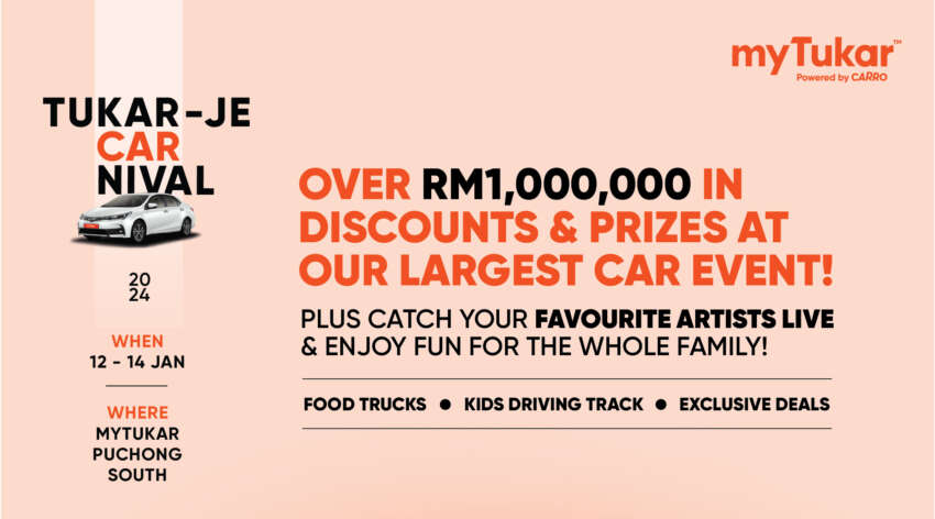 myTukar rebrands its annual AutoFair to ‘Tukar-Je CARnival’ – Jan 12-14, over RM1m of prizes, rewards 1713518