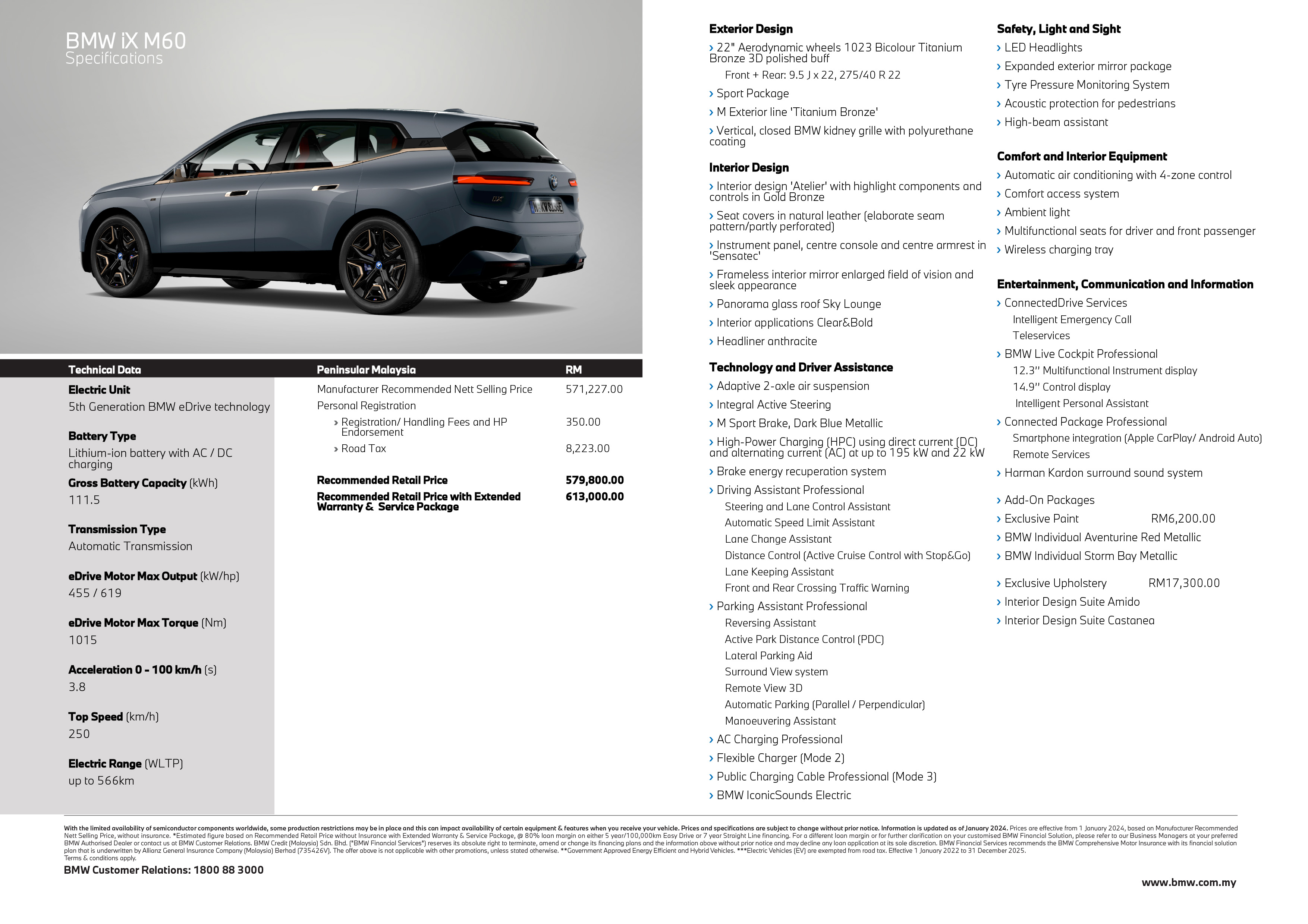 2024 BMW iX M60 spec sheet Malaysia-2