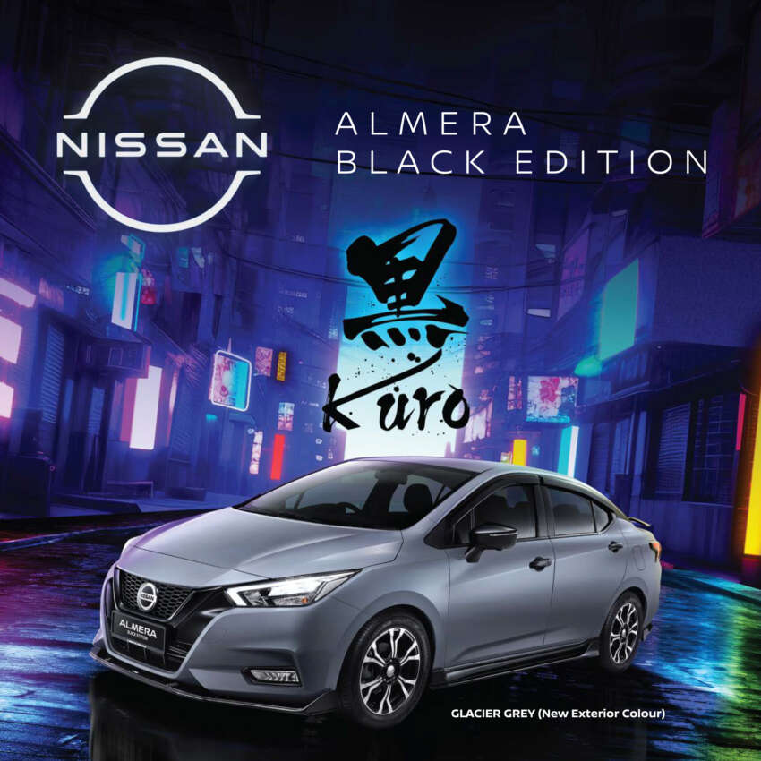 2024 Nissan Almera Kuro Edition in Malaysia gallery – black Tomei bodykit, rims; new Glacier Grey; fr RM84k 1728769