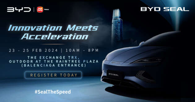 The much-anticipated BYD SEAL is here! Experience the sleek and swift EV for yourself at TRX, Feb 23-25