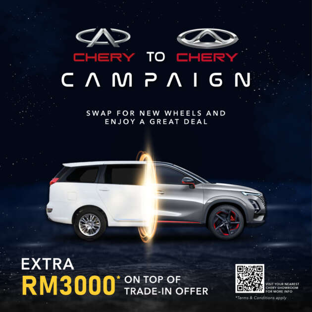 Chery to Chery Trade-in Campaign launched – extra RM3k for owners of Eastar, other previous era models