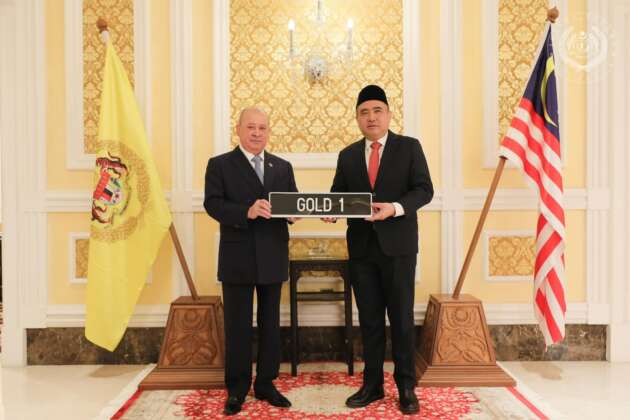GOLD 1 number plate belongs to Agong – RM1.5 mil paid by Sultan Ibrahim is highest ever bid in Malaysia