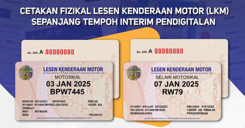 New road tax for cars and bikes in Malaysia – not required to be displayed, valid in other countries 1726767