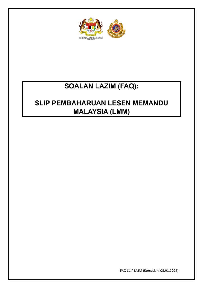 Slip pembaharuan lesen memandu JPJ tidak sah untuk negara luar – RM20 untuk kad, soalan lazim lain di sini 1726806