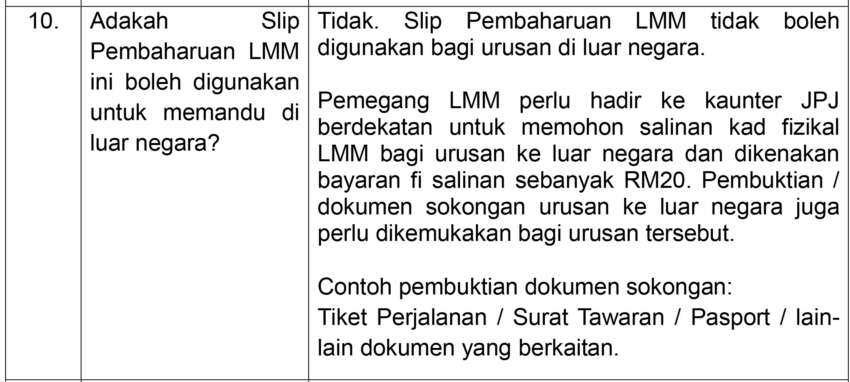 JPJ driving licence renewal slip not valid in foreign countries – RM20 to get a card; other FAQs here 1726756