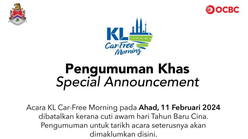 No KL Car Free Morning this Sun, Feb 11 – CNY hols 1726790