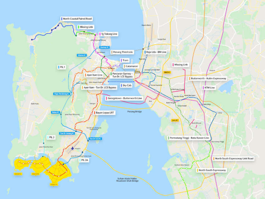 Projek LRT Penang — jajaran laluan mungkin diubah selepas Kementerian Pengangkutan ambil alih 1727610