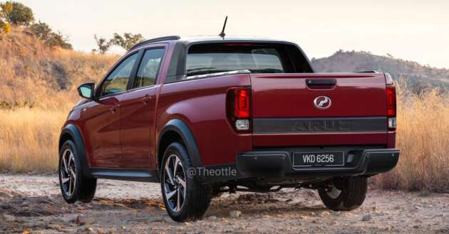 Perodua Aruz double-cab pick-up truck rendered – elements from Alza, Toyota Rush, T6 Ford Ranger