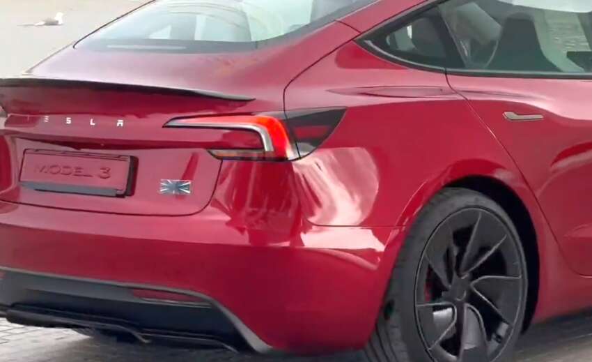 2024 Tesla Model 3 Performance facelift spied fully uncovered – new styling elements, Ludicrous badging 1733105